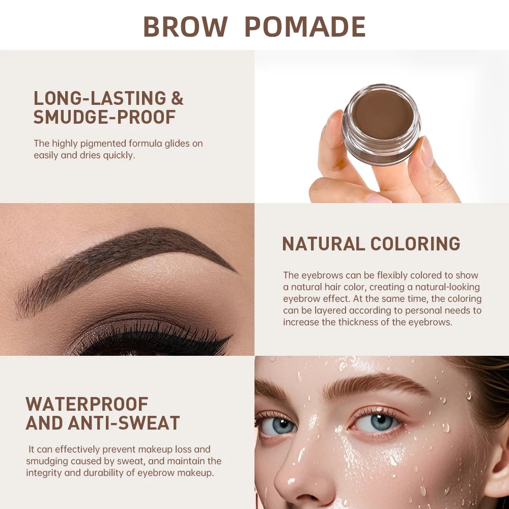 Waterproof Long-Lasting Eyebrow Pomade Gel