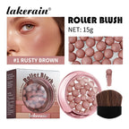 Spherical Shimmer Powder Blush Beads with Applicator