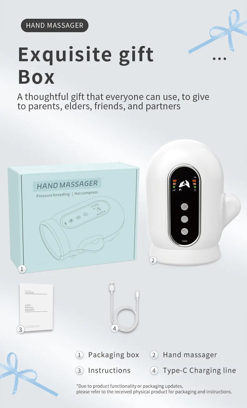 Electric Heated Hand Massager with Air Compression