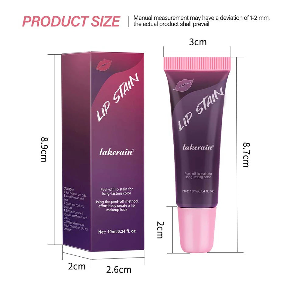 Waterproof Peel-Off Matte Lip Stain Tint