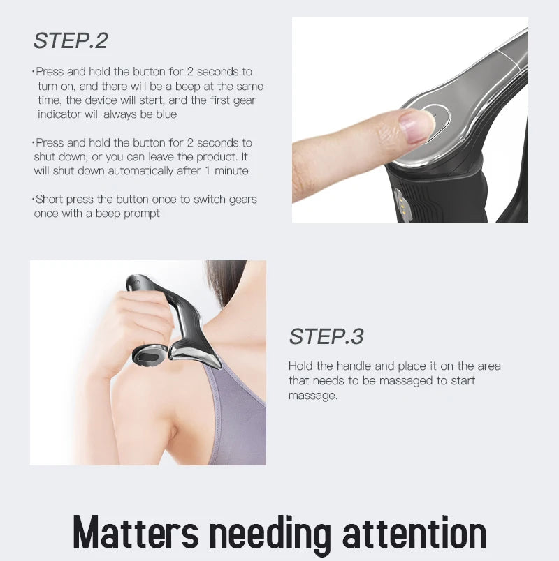 Electric EMS Myofascial Muscle Scraper and Body Massager