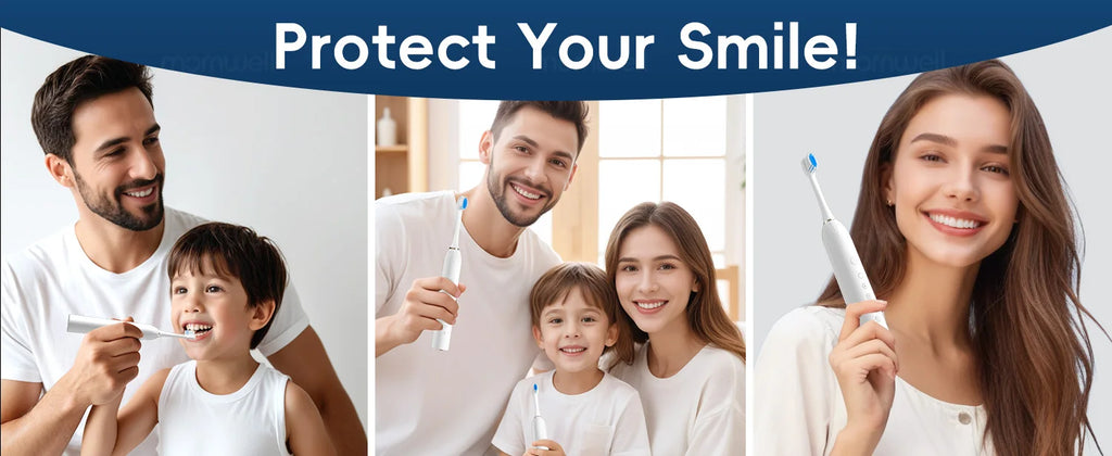 Rechargeable Sonic Electric Toothbrush with 6 Cleaning Modes