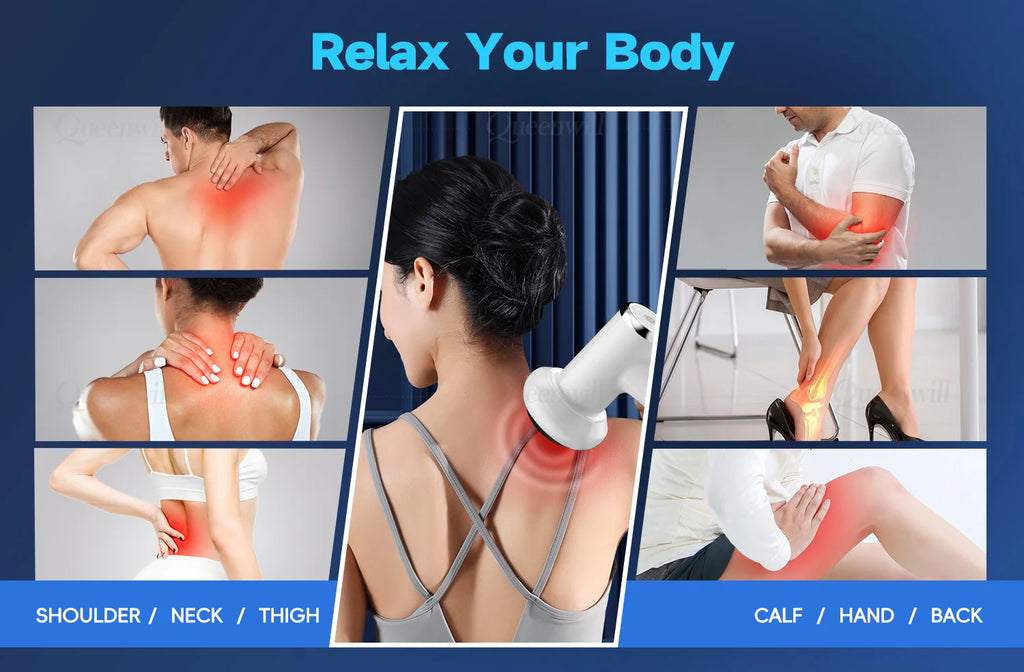 Portable Deep Tissue Body Shaping Massage Gun for Muscle Relief