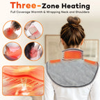 USB Electric Heated Shoulder and Neck Heating Pad