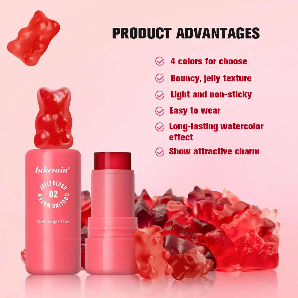 Cooling Water Jelly Blush Stick for Lips and Cheeks - 2