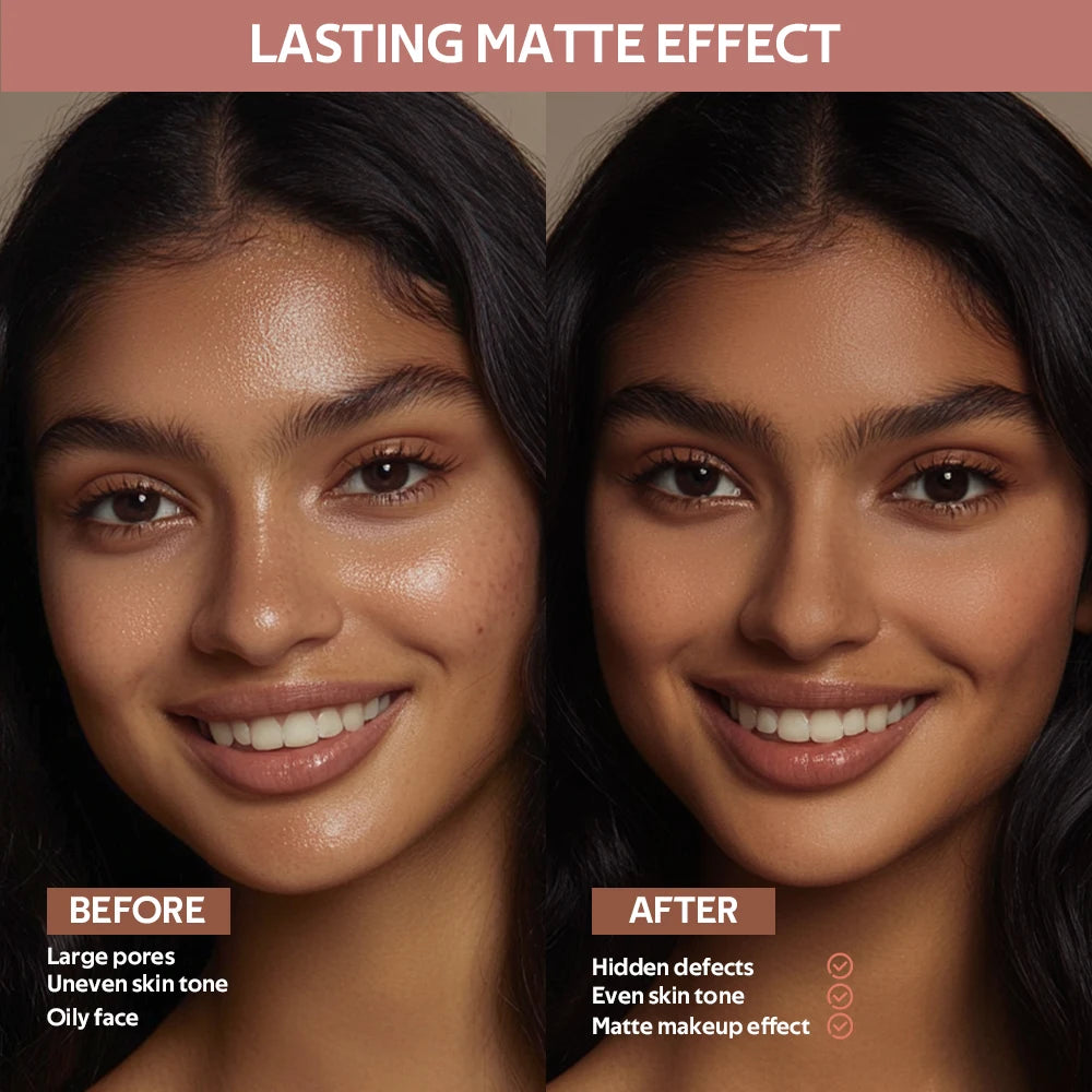 Long-Lasting Matte Bronzer Contour Powder for Face Sculpting