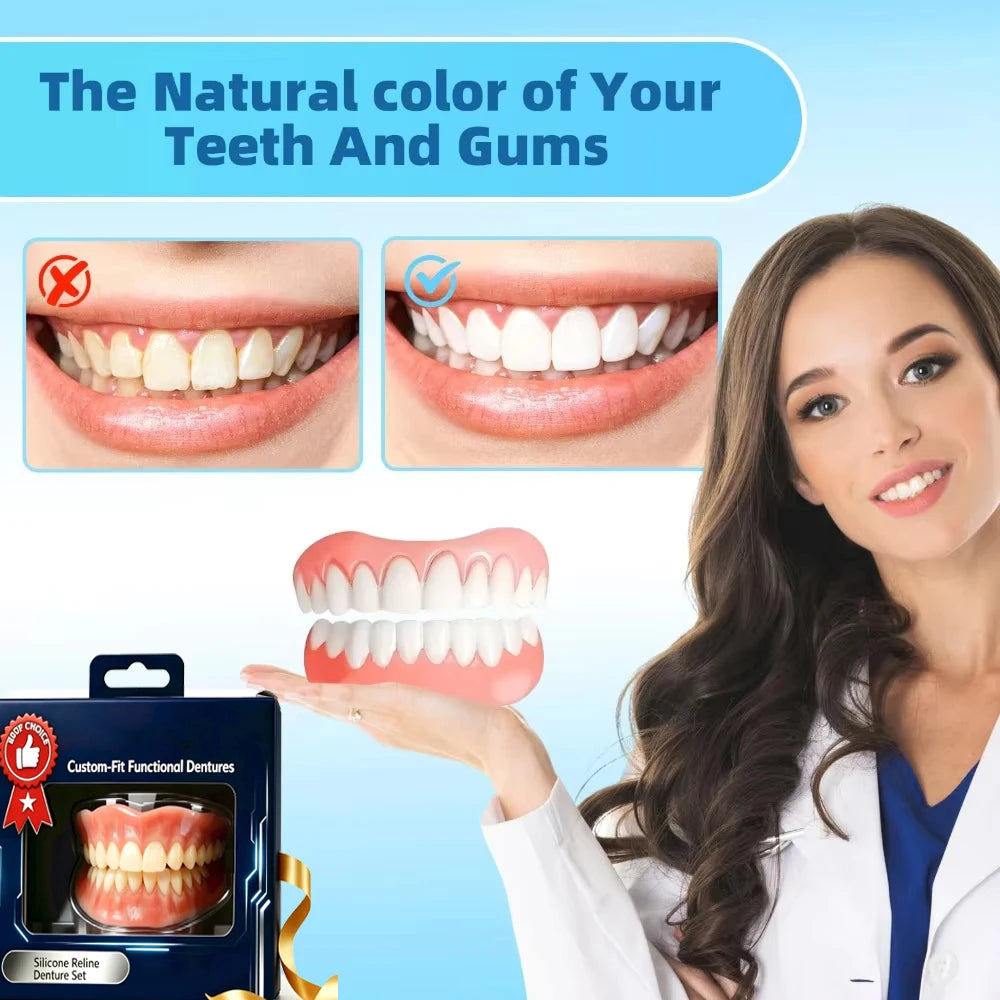Adjustable Silicone Cosmetic Dentures for a Confident Smile - 2