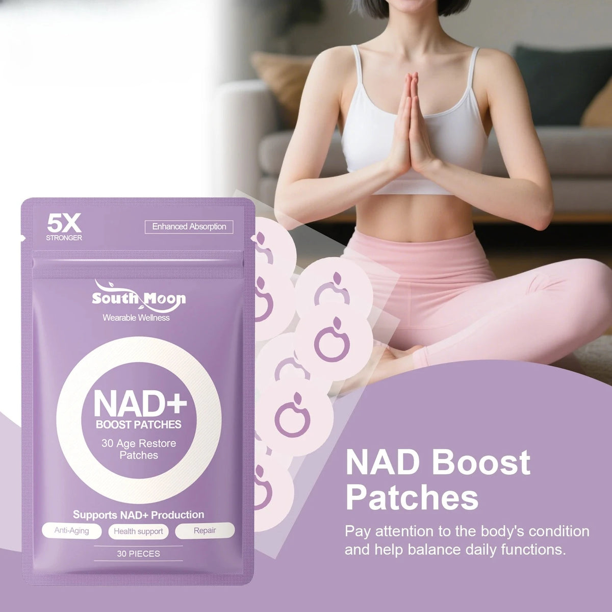 NAD+ Cellular Repair and Anti-Aging Wellness Patches