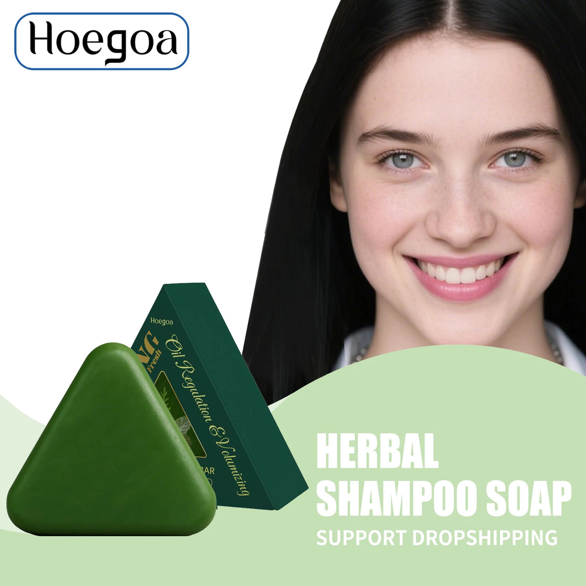 Herbal Triangle Hair Growth and Oil Control Shampoo Bar