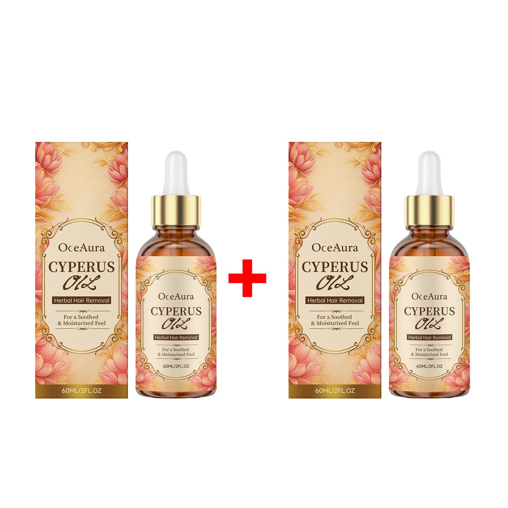 Cyperus Herbal Oil for Hair Growth Inhibition and Skin Soothing