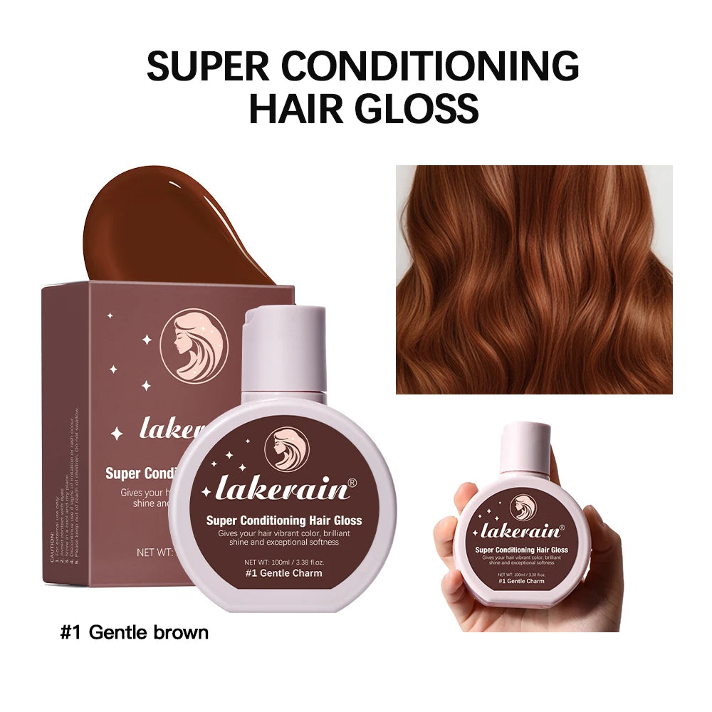 Conditioning Hair Gloss for Color Enhancement and Repair