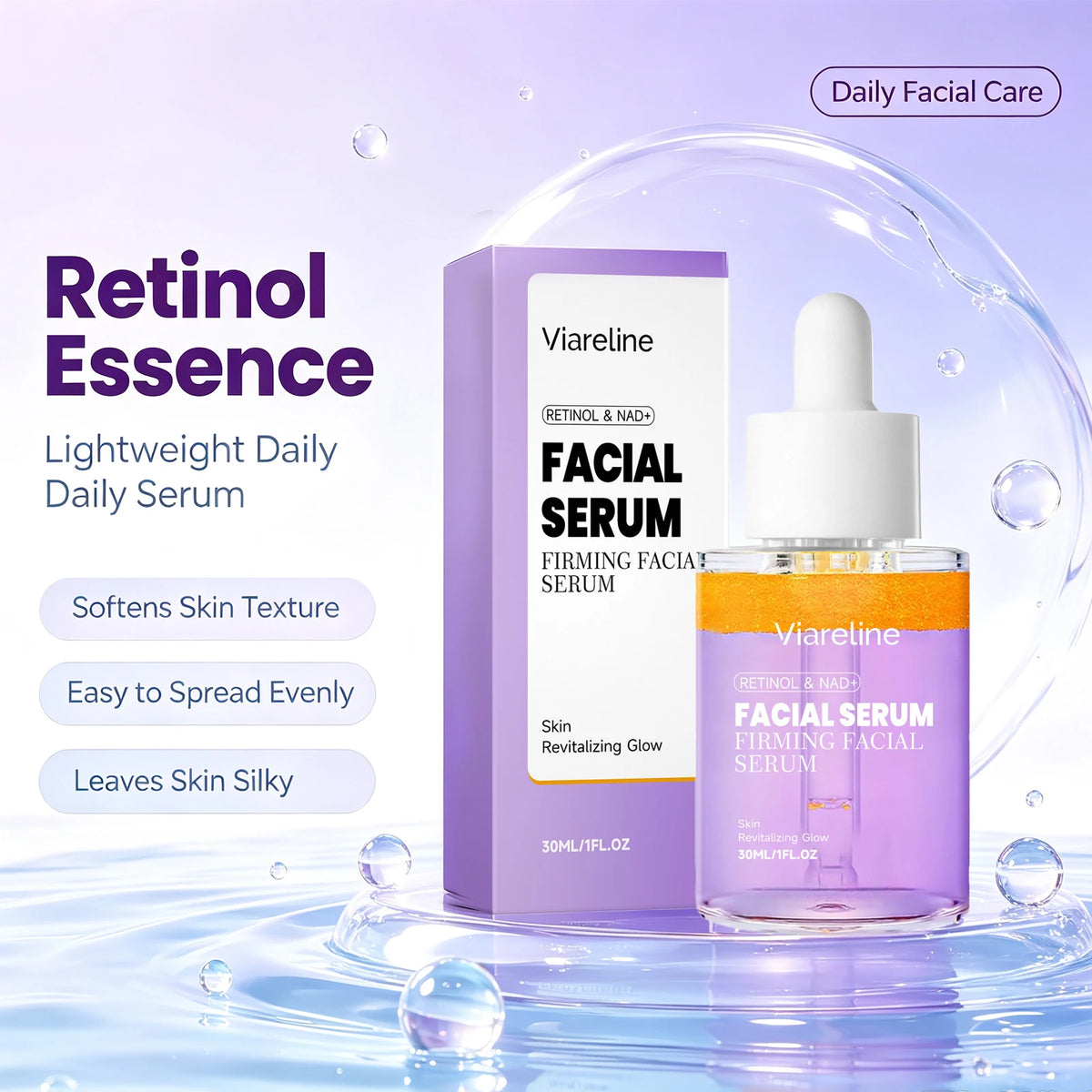Anti-Aging Retinol and NAD+ Firming Facial Serum