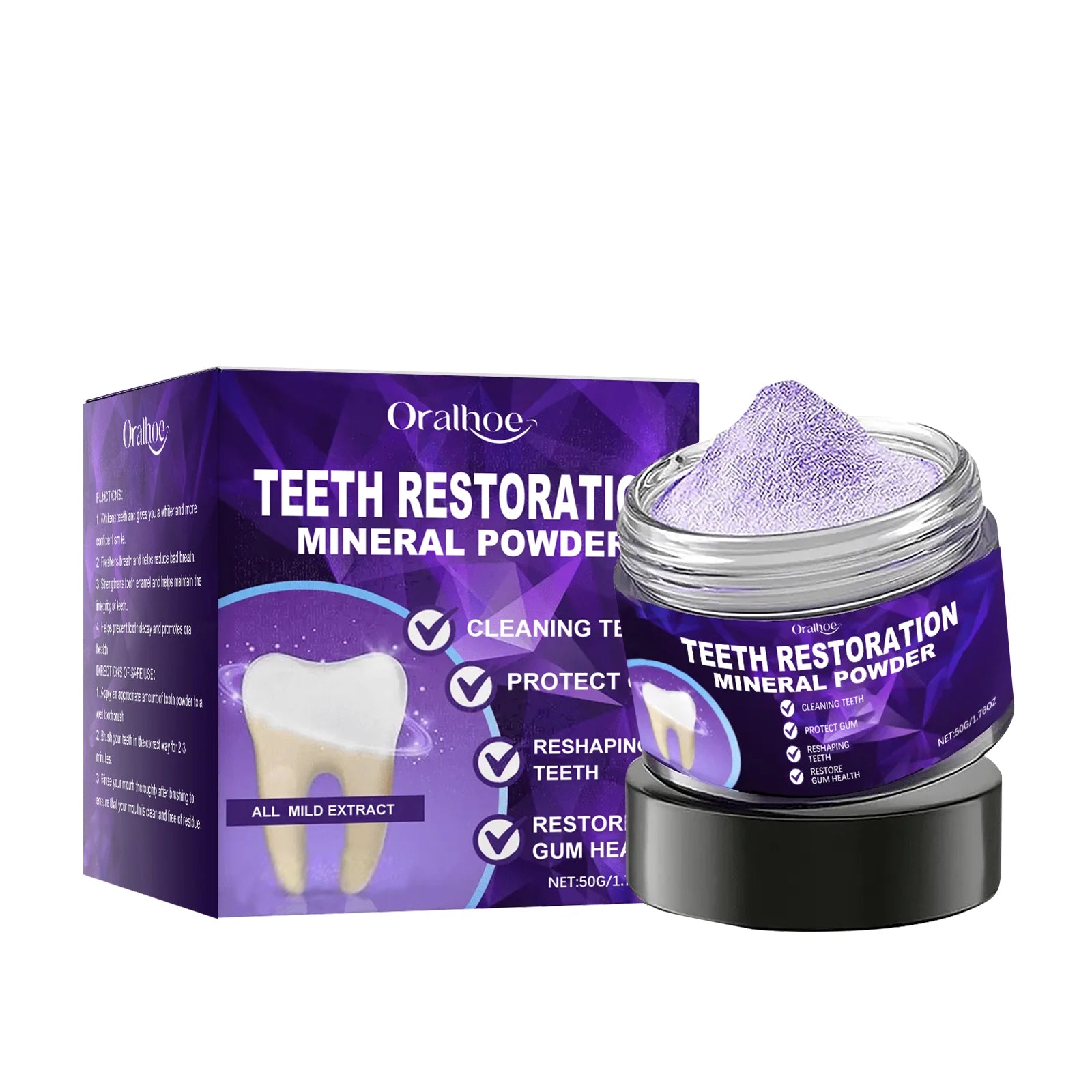Purple Teeth Whitening and Enamel Restoration Powder - 14