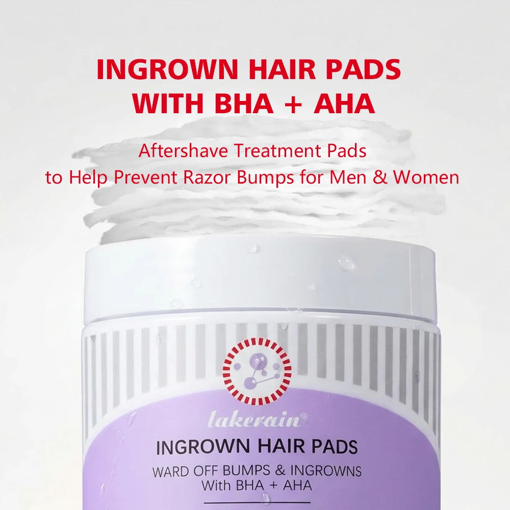 Exfoliating Ingrown Hair Treatment Pads for Razor Bumps