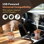 Portable Ultrasonic Pavilion Humidifier with Night Light