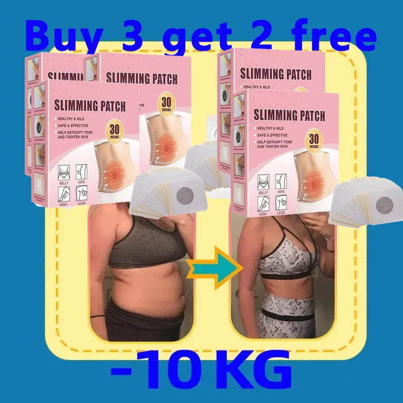 Natural Herbal Body Slimming and Toning Patches - 30 Pack