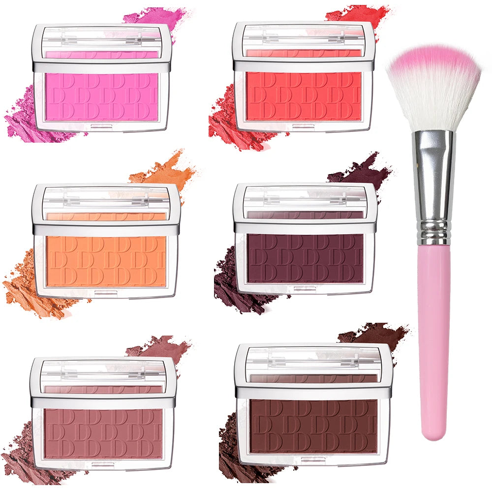 Matte Embossed Face Blush Palette