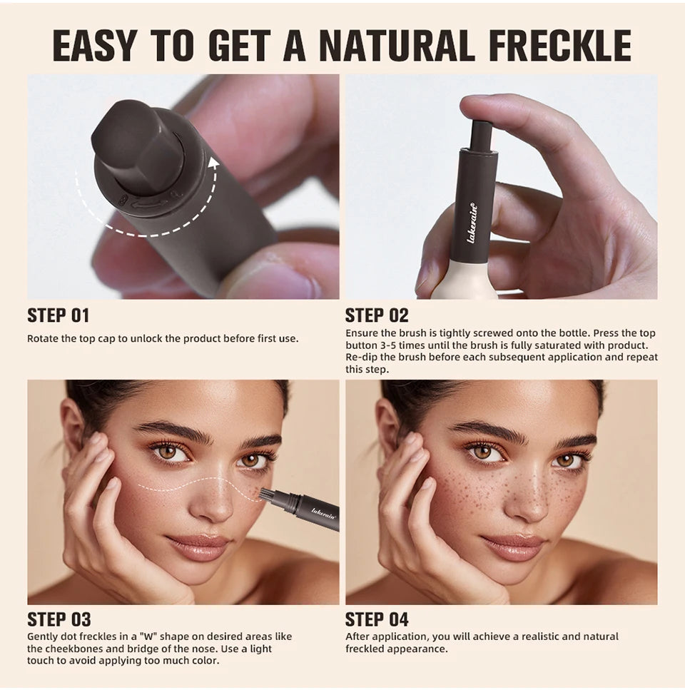Waterproof Natural Looking Freckle Stamp Makeup Pen - 13