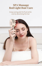 Electric Scalp Massage Comb with Red Light and Serum Applicator