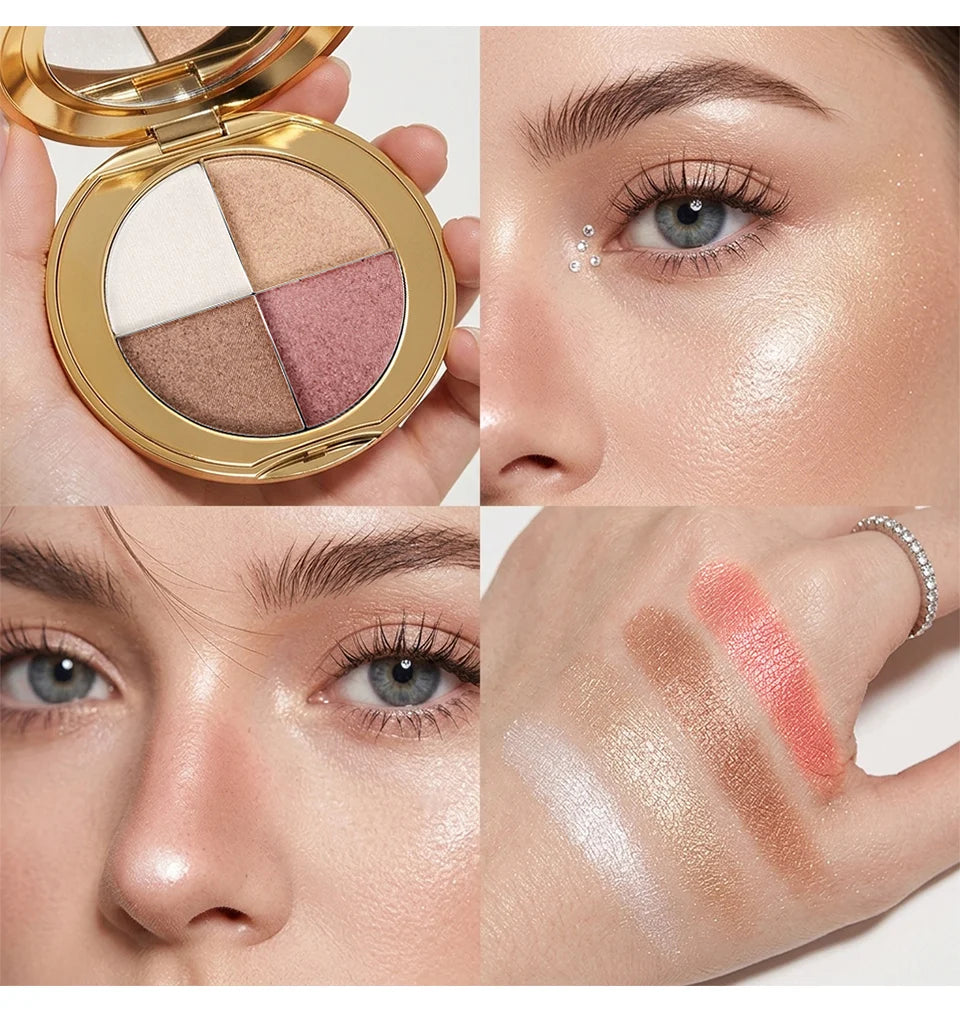 4-in-1 Highlighting and Contouring Face Palette - 17