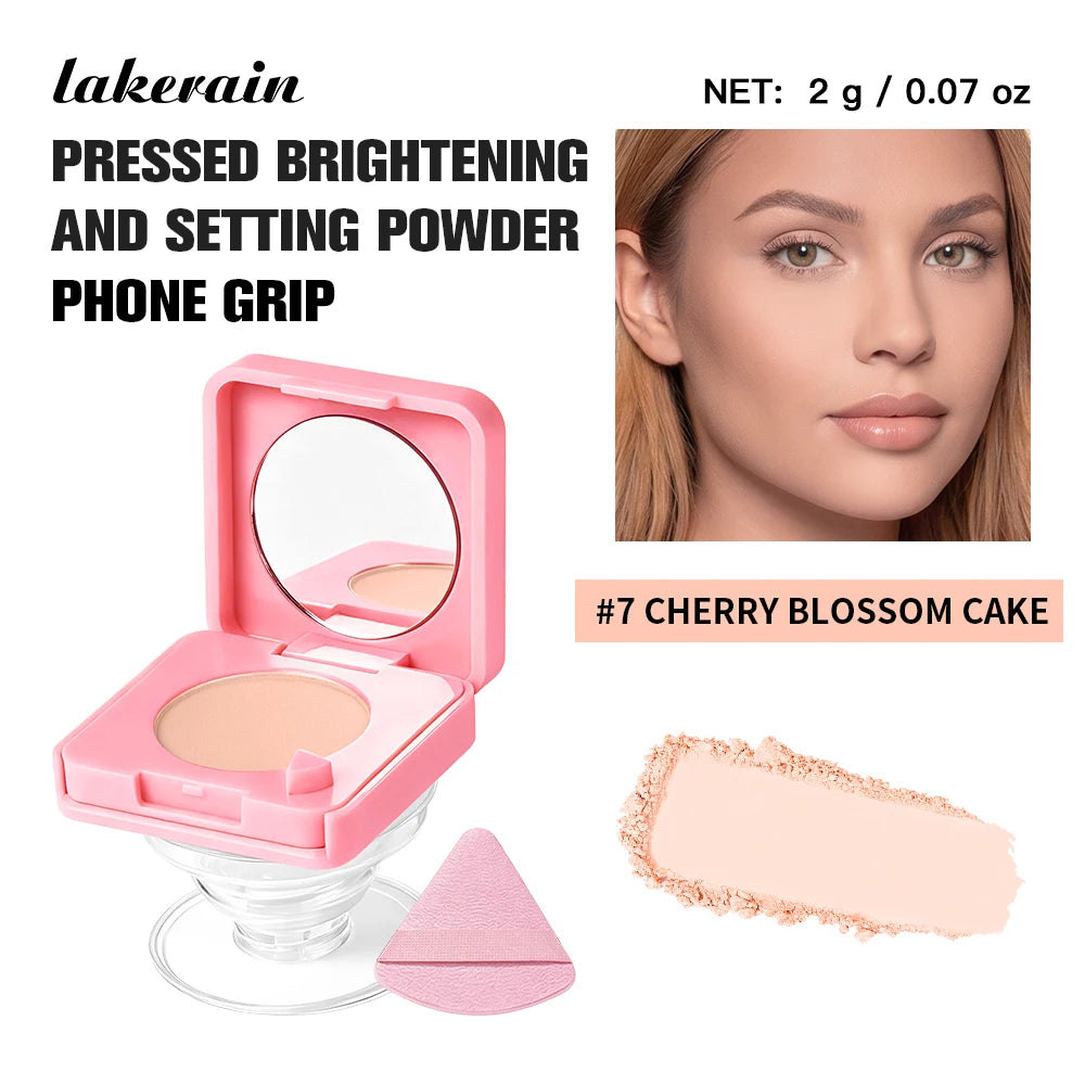 Oil-Control Pressed Powder with Mirror and Phone Stand - 21