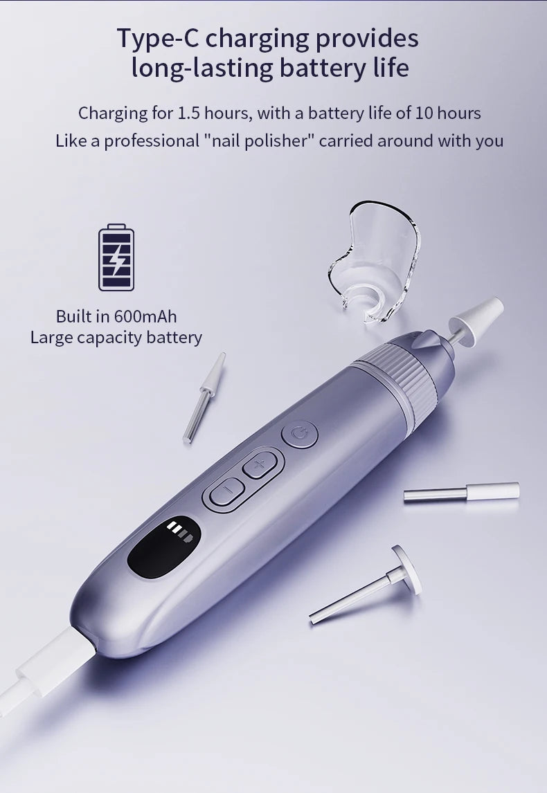 Professional Electric Manicure and Pedicure Nail Drill Set