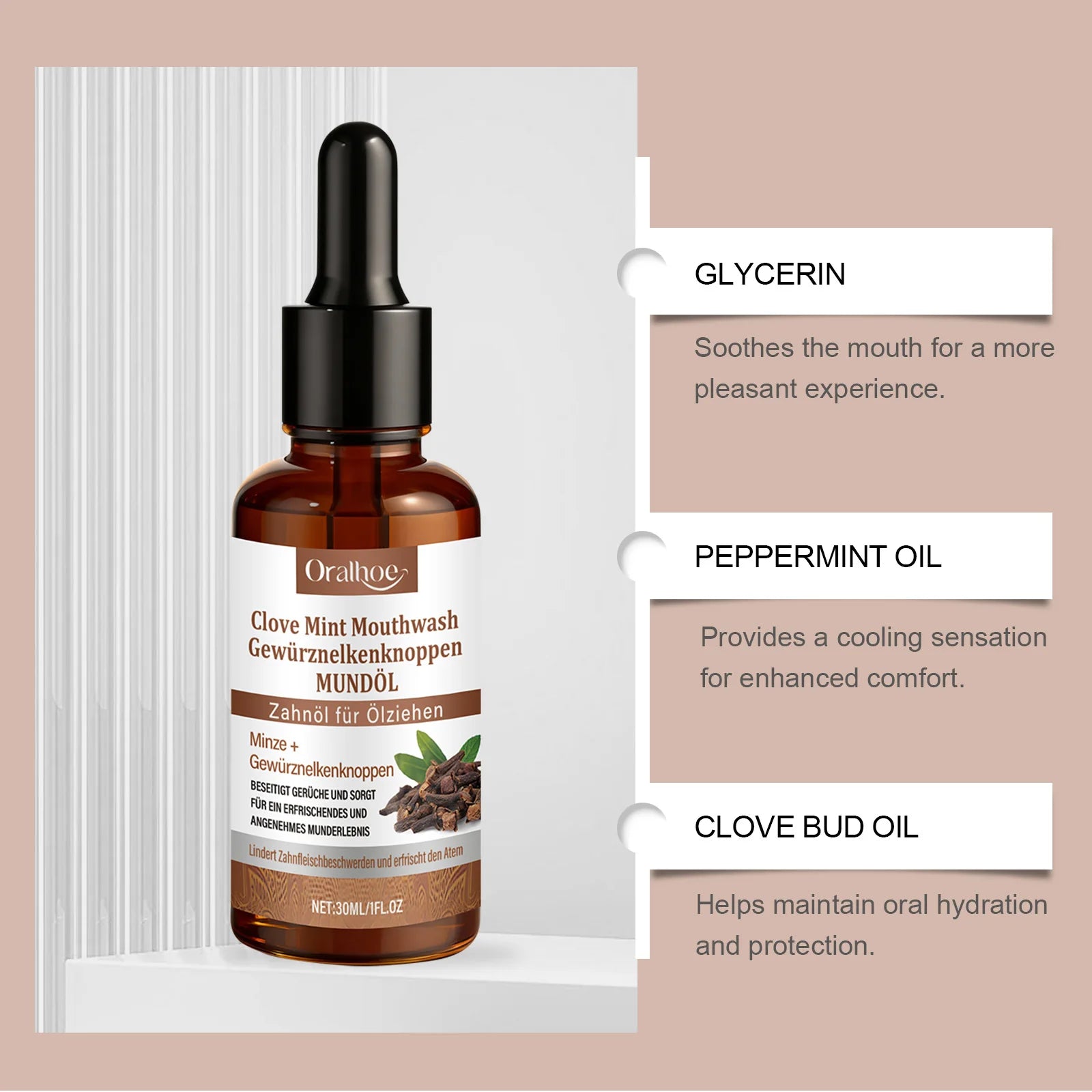 Clove Mint Mouthwash for Teeth Whitening and Bad Breath - 14