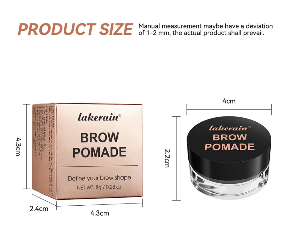 Waterproof Smudge-Proof Eyebrow Pomade Styling Cream - 16