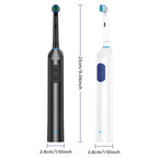 Rotating Electric Toothbrush with 5 Modes and 4 Replacement Heads
