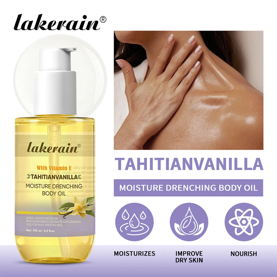 Moisturizing Vanilla Body Oil for Glowing Skin
