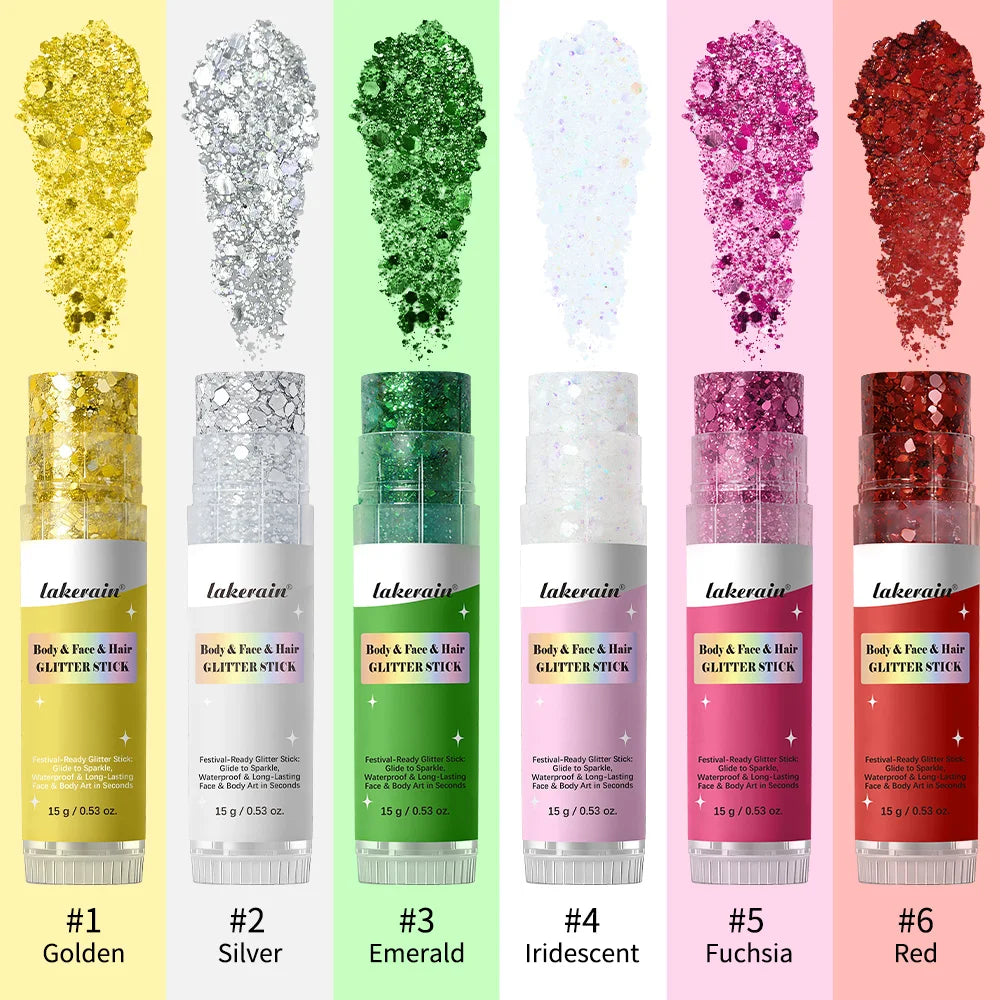 Waterproof Glitter Shimmer Stick for Face and Body