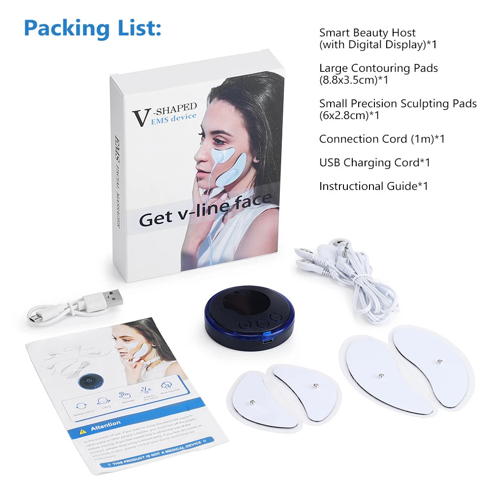 Electric Facial and Eye Massage Device with 8 Modes