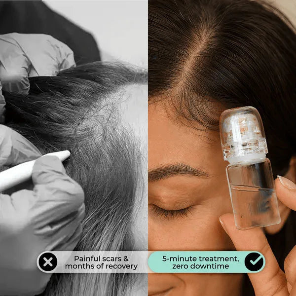 Microneedle Scalp Serum Kit for Hair Regrowth and Follicle Repair - 3