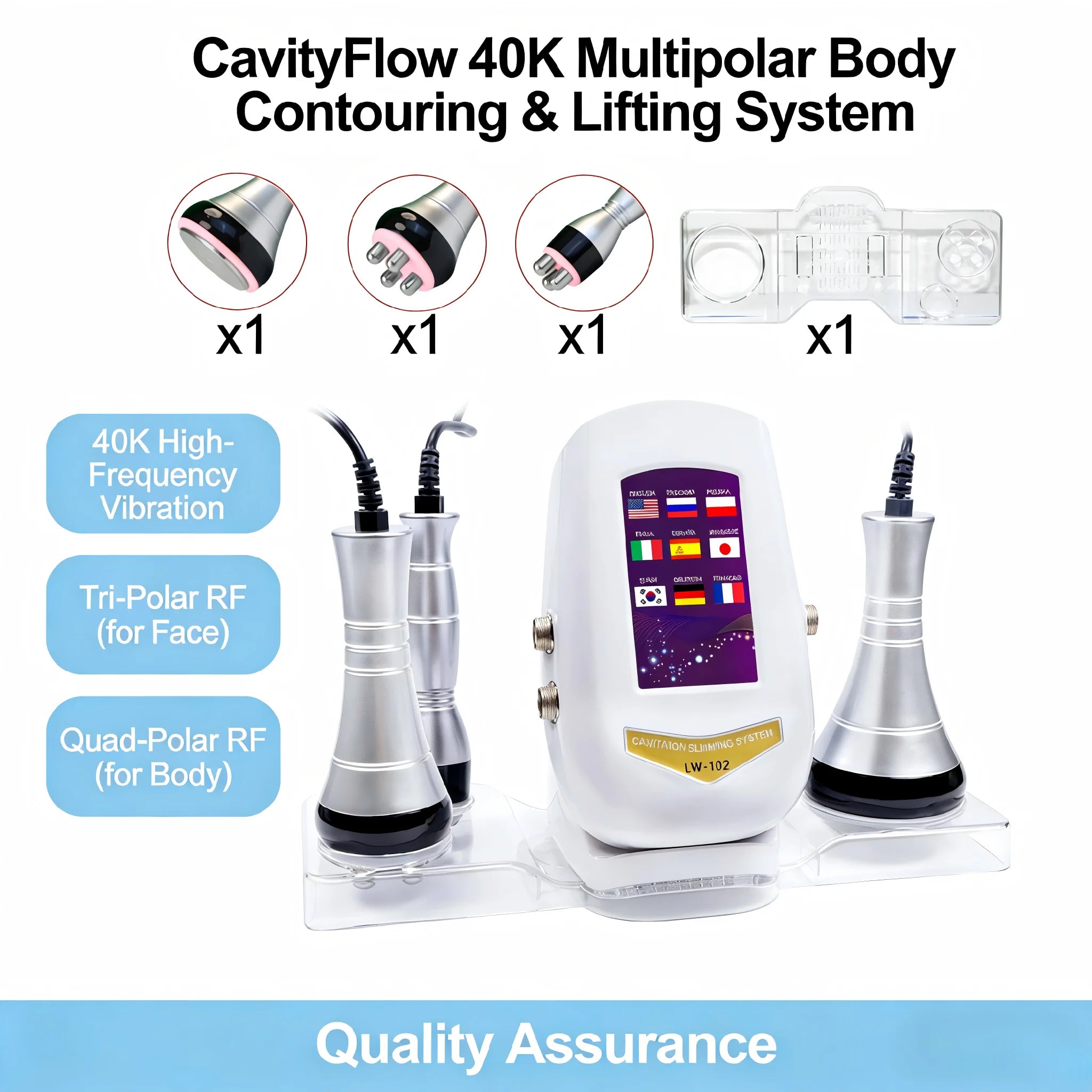 40K Ultrasonic Cavitation and RF Body Slimming Massager - 1