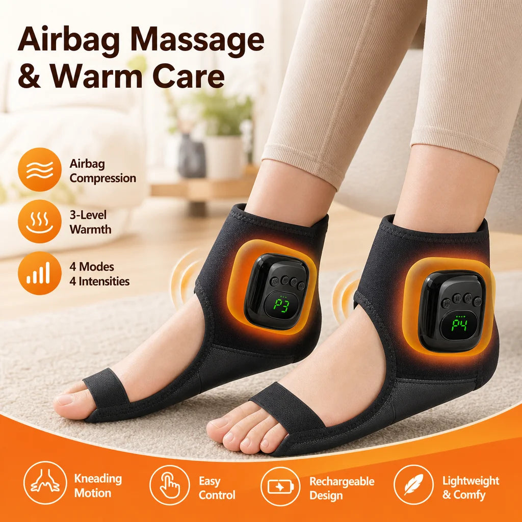 Heated Airbag Ankle Compression Massager