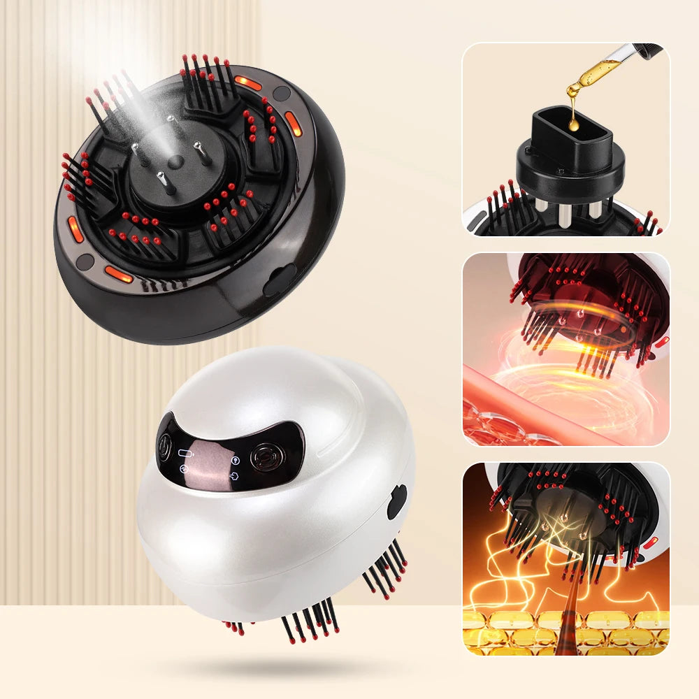 Electric Scalp Massager and Essential Oil Applicator Comb