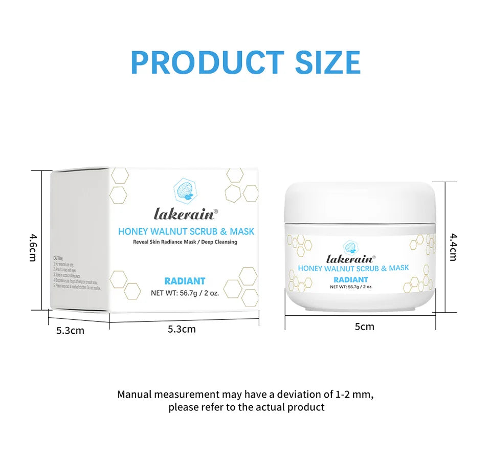 Honey Walnut Exfoliating Facial Scrub and Moisturizing Mask - 14