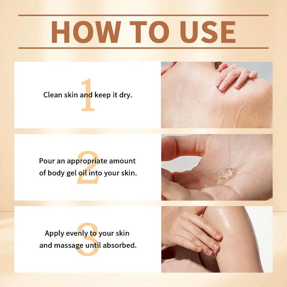 Radiant Nourishing Body Gel Oil for Dry Skin Care