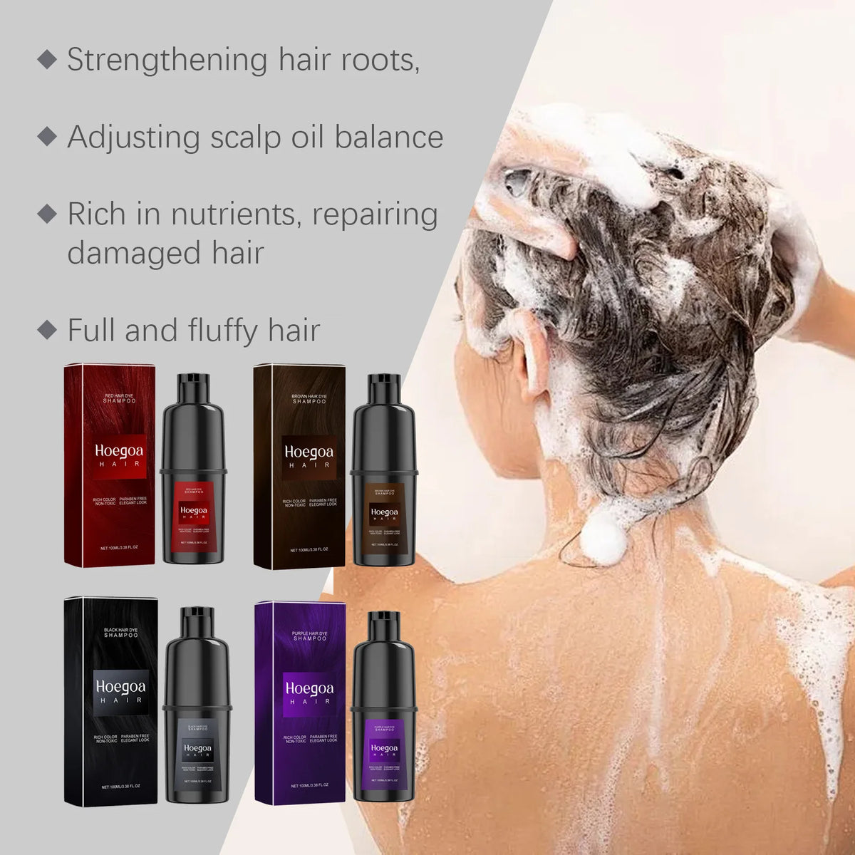 Instant Nourishing Hair Color Shampoo