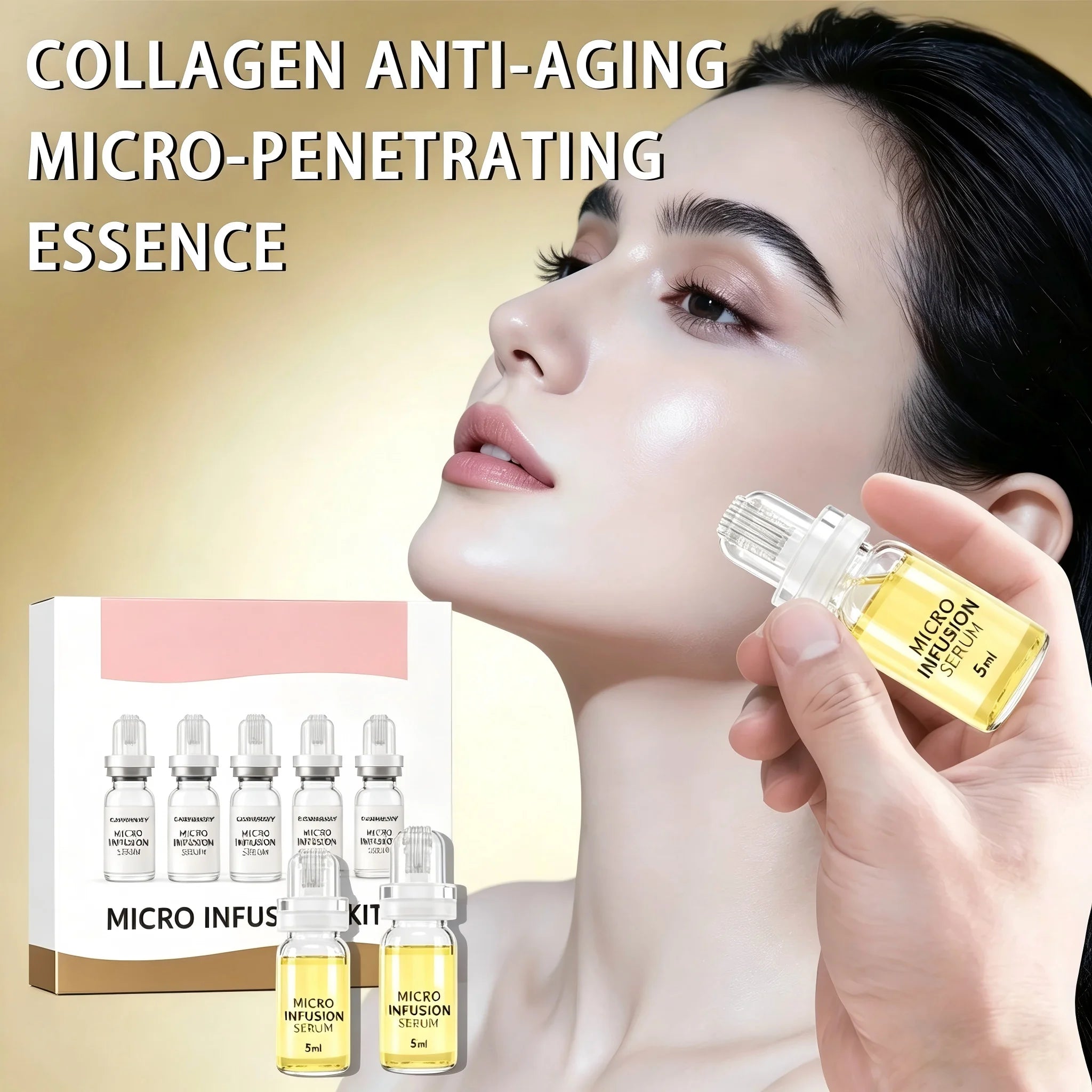 Micro-Molecule Collagen Anti-Aging Face Serum Kit - 1