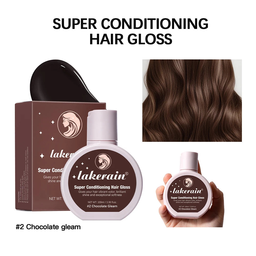 Conditioning Hair Gloss for Color Enhancement and Repair