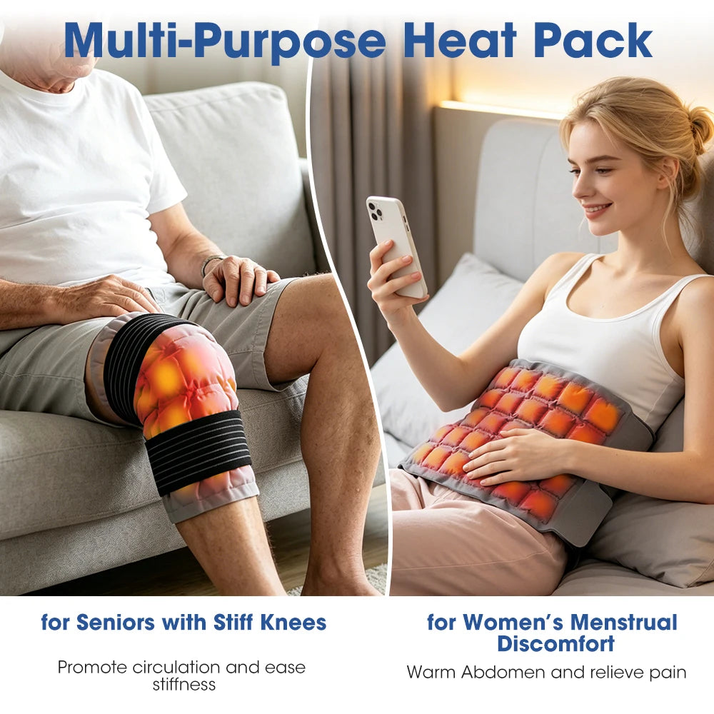 Reusable Hot and Cold Knee Ice Pack Wrap - 4