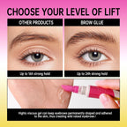 Long-Lasting Brow Lamination Styling Glue with Precision Comb