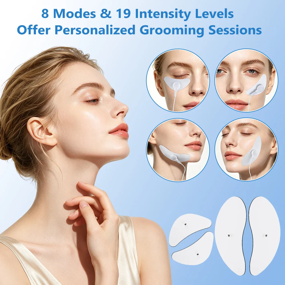 Electric EMS Facial Lifting and Eye Massage Stimulator