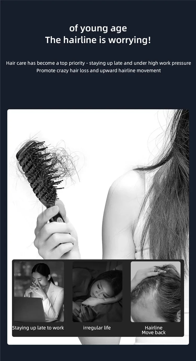 Electric EMS Scalp Massager and Hair Oil Applicator Comb - 7
