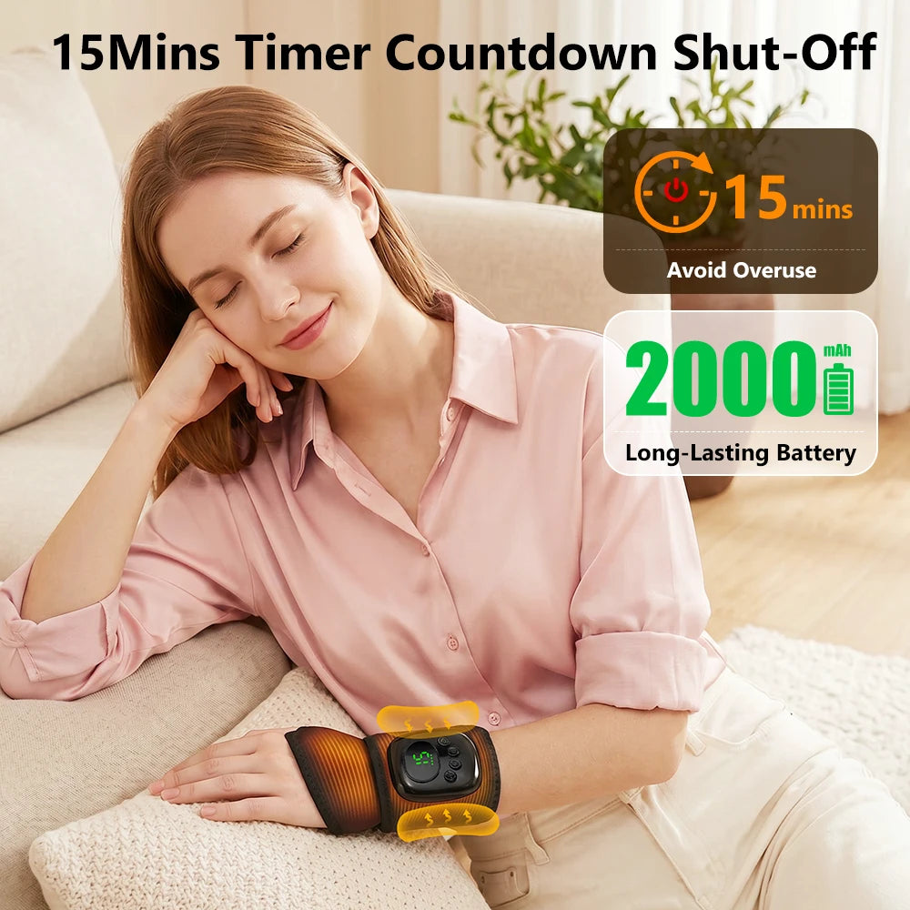 Heated Air Compression Wrist Massager - 12