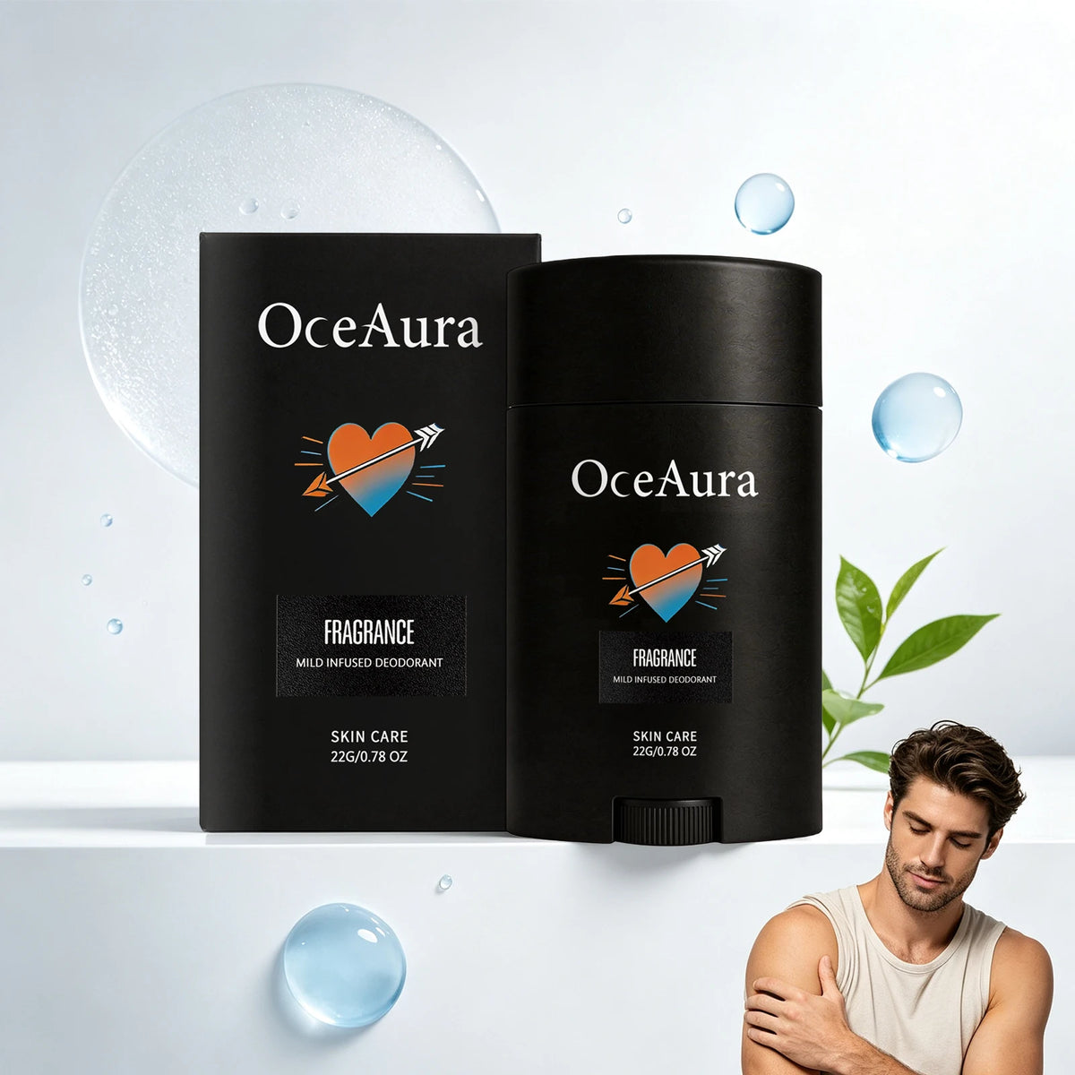 Long-Lasting Solid Deodorant Stick for Men