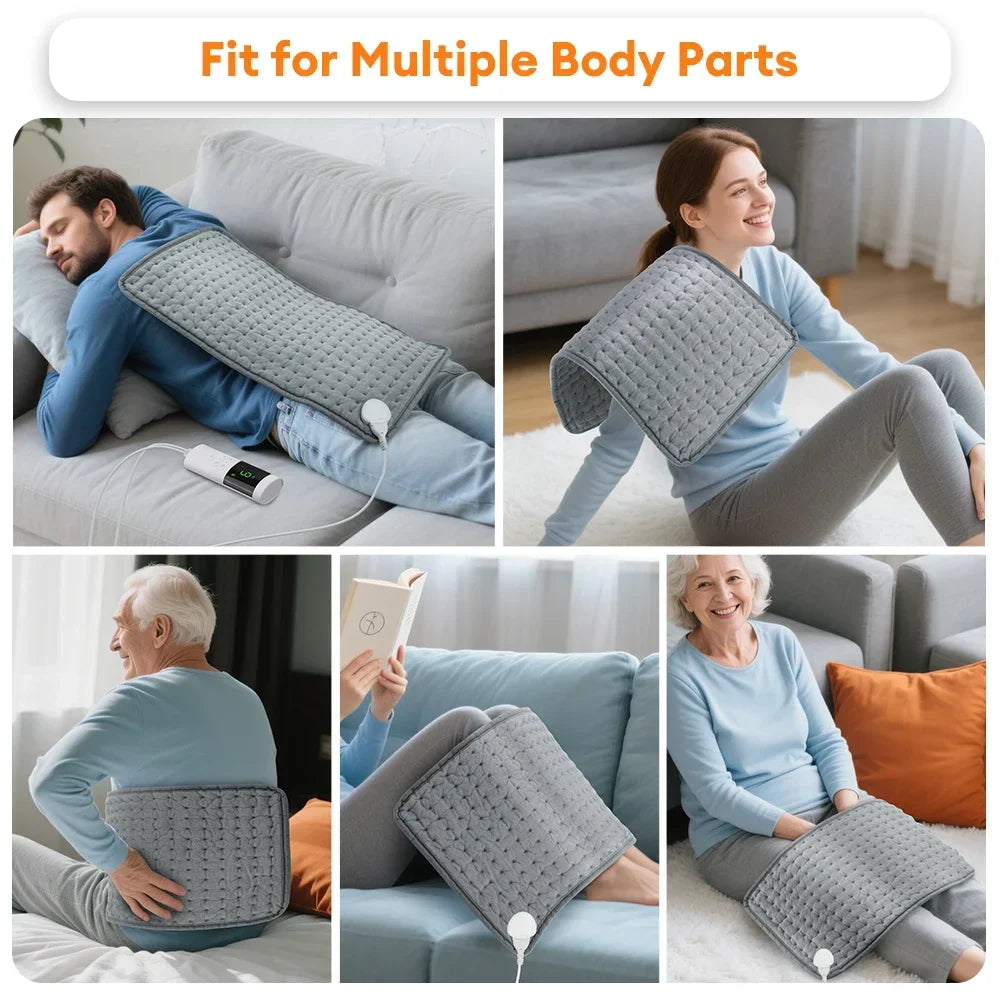 Electric Heating Pad with 9 Heat Settings and 4 Timer Levels