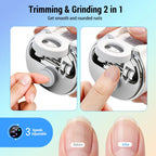Electric Automatic Nail Clipper with Magnifier and LED Light