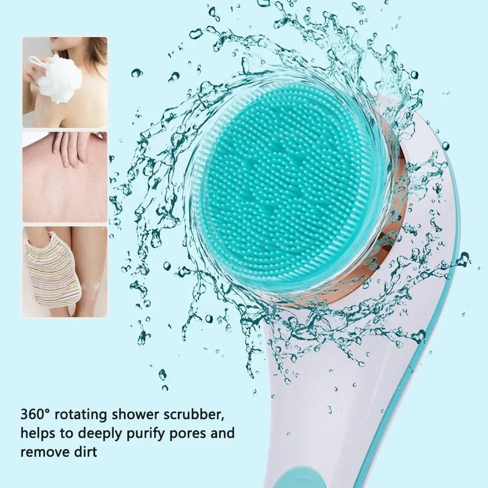 Electric Rechargeable Long-Handle Bath and Body Scrubber - 2